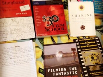media studies books: 30 dollar film school, filming the fantastic, and others
